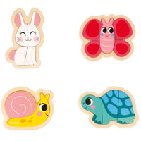 JANOD puzzel tuindieren 18 m+ / 2-3-4-5 stks