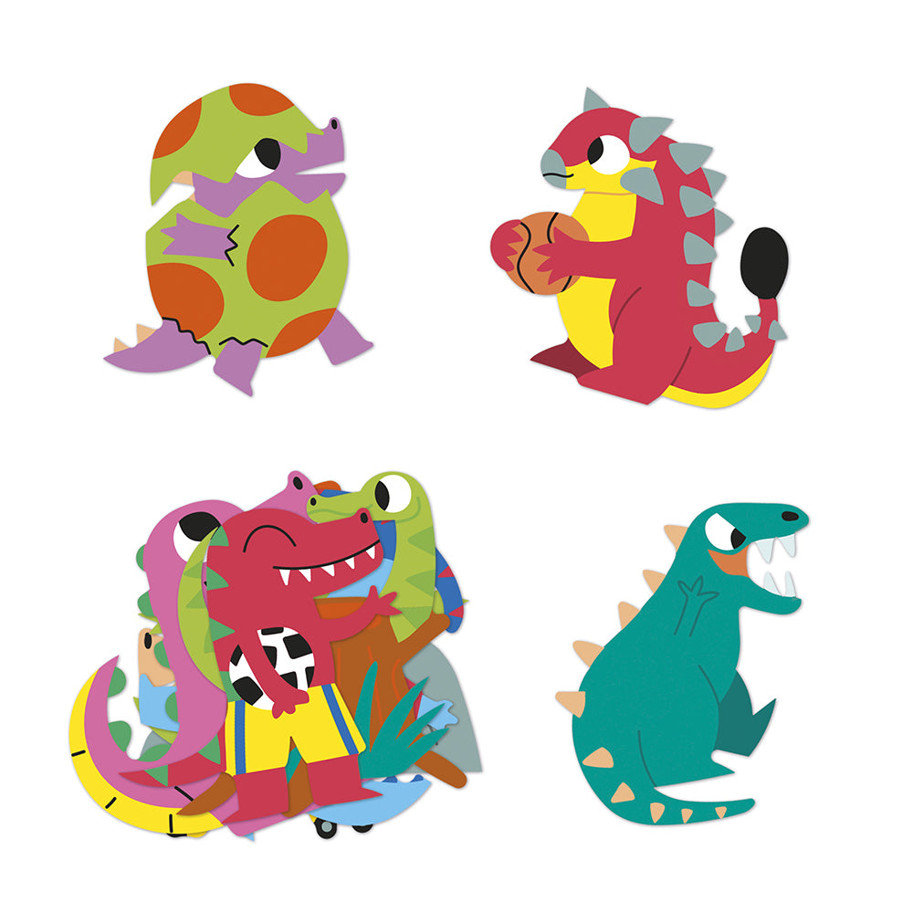 JANOD stickers Dino 100 stks 3 jr+