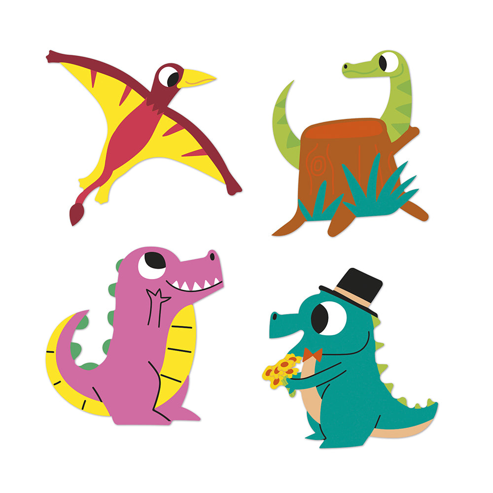 Janod stickers Dino 100 stks 3 jr+5