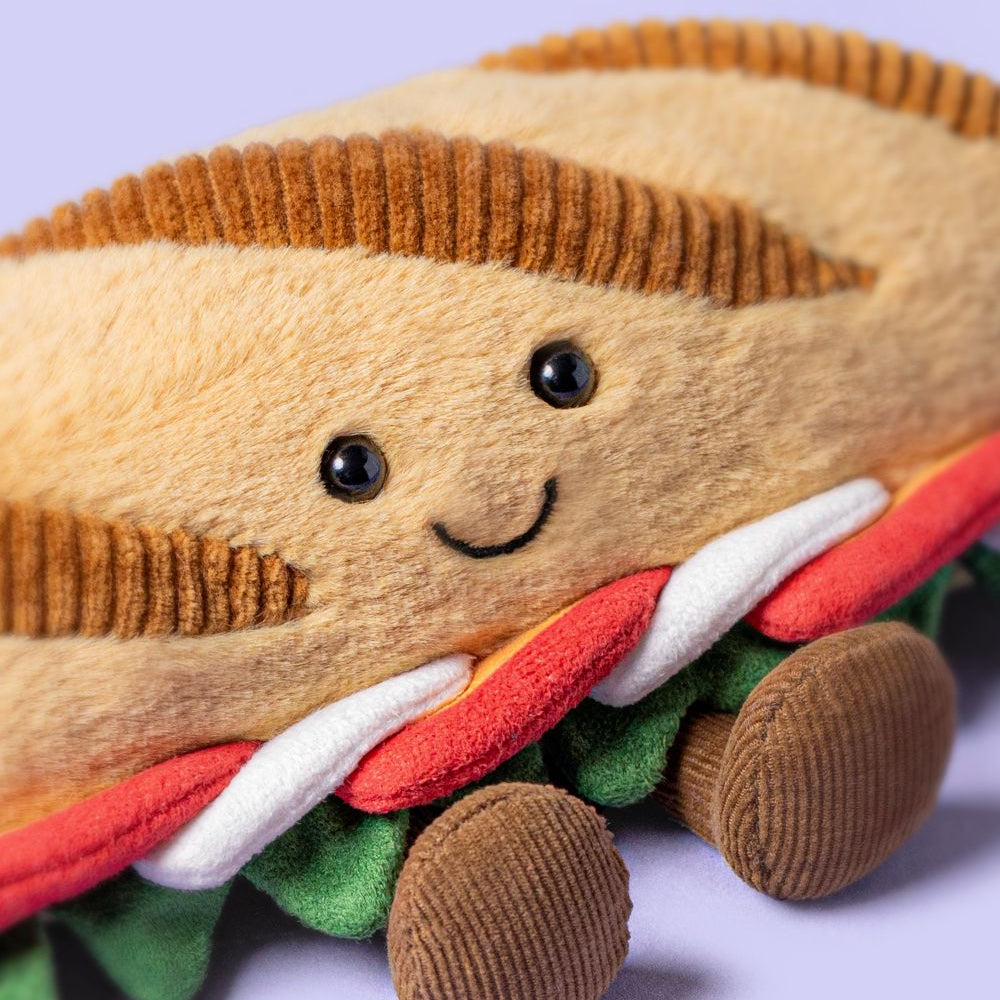 Jellycat Amuseables Caprese Baguette polyester + katoen + PE-korrels