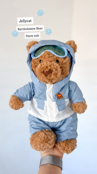 Jellycat knuffel Bartholomew Bear snow suitBARM2SKIf b