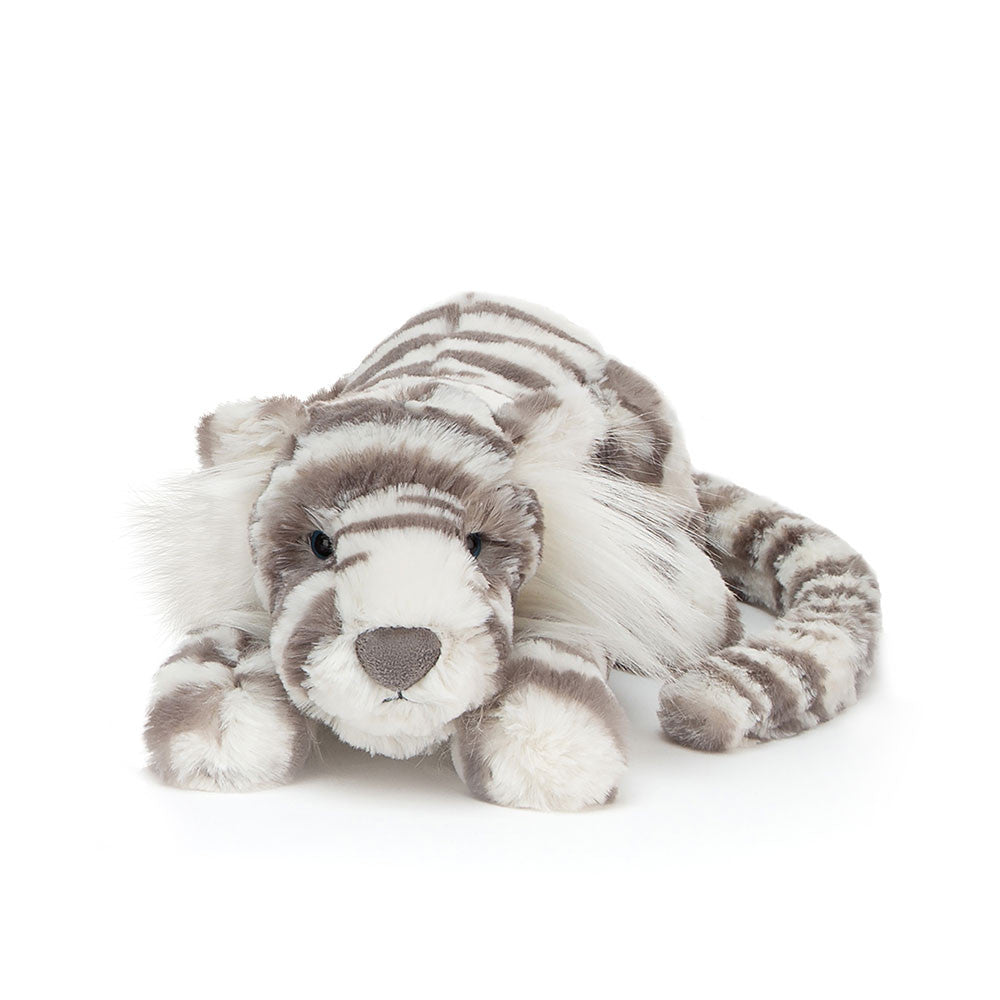 Jellycat knuffel Sacha Snow Tiger little a