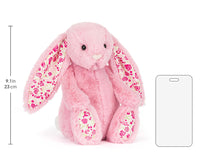 Jellycat knuffel blushkin blossom luxe bunny original BAS3ROSE g