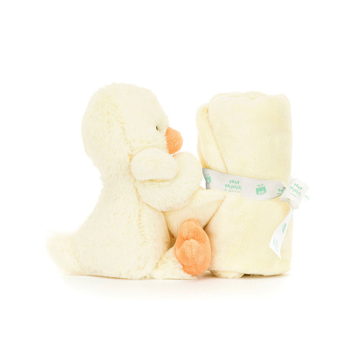 Jellycat knuffeldoekje en knuffel bashful duckling2