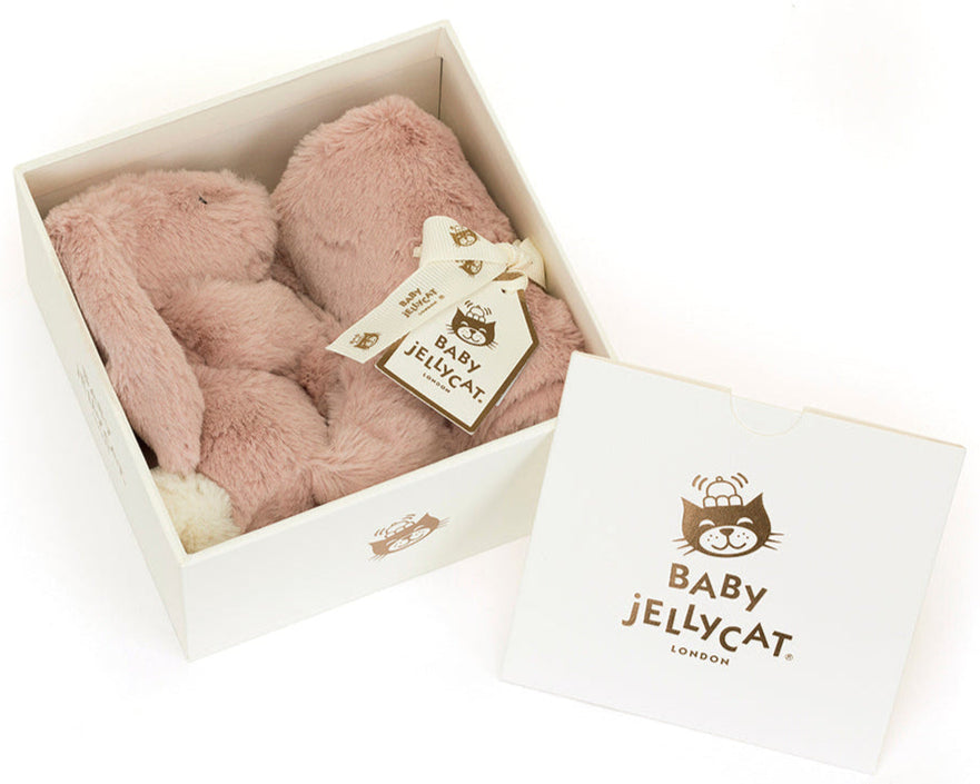 Jellycat knuffeldoekje en knuffel bashful luxe bunny rosa3