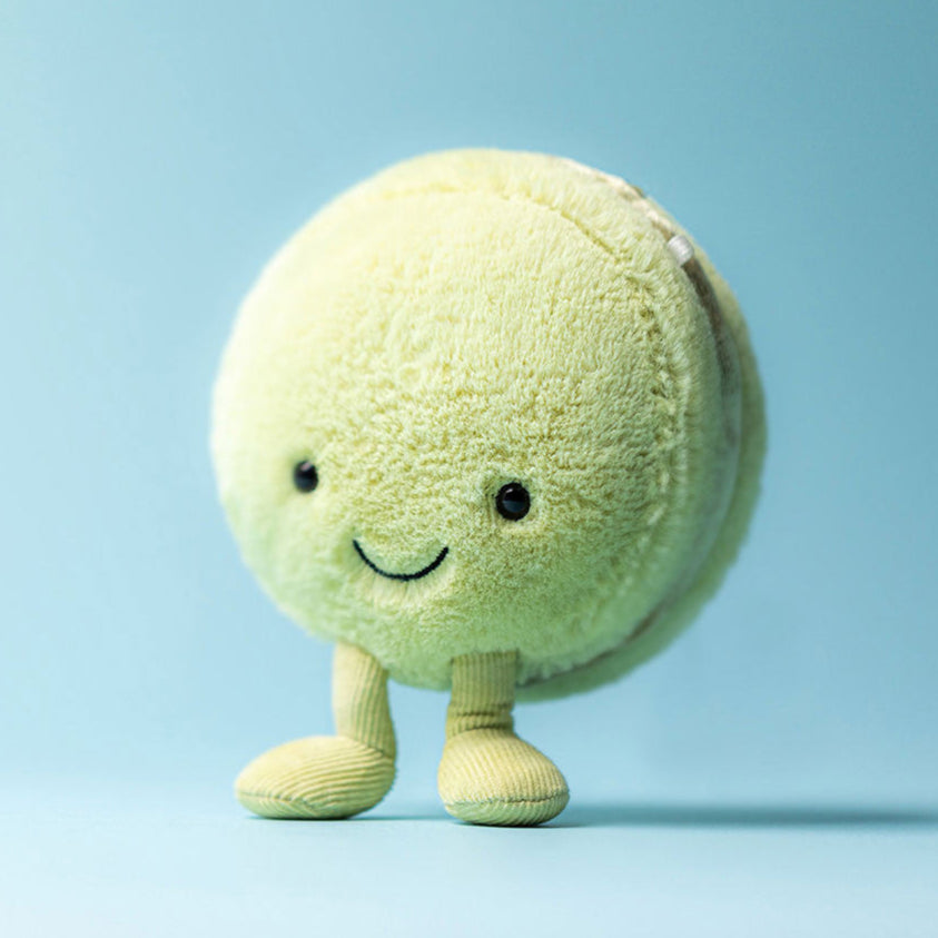 Jellycat knuffel Amuseables Max Macaron pistache
