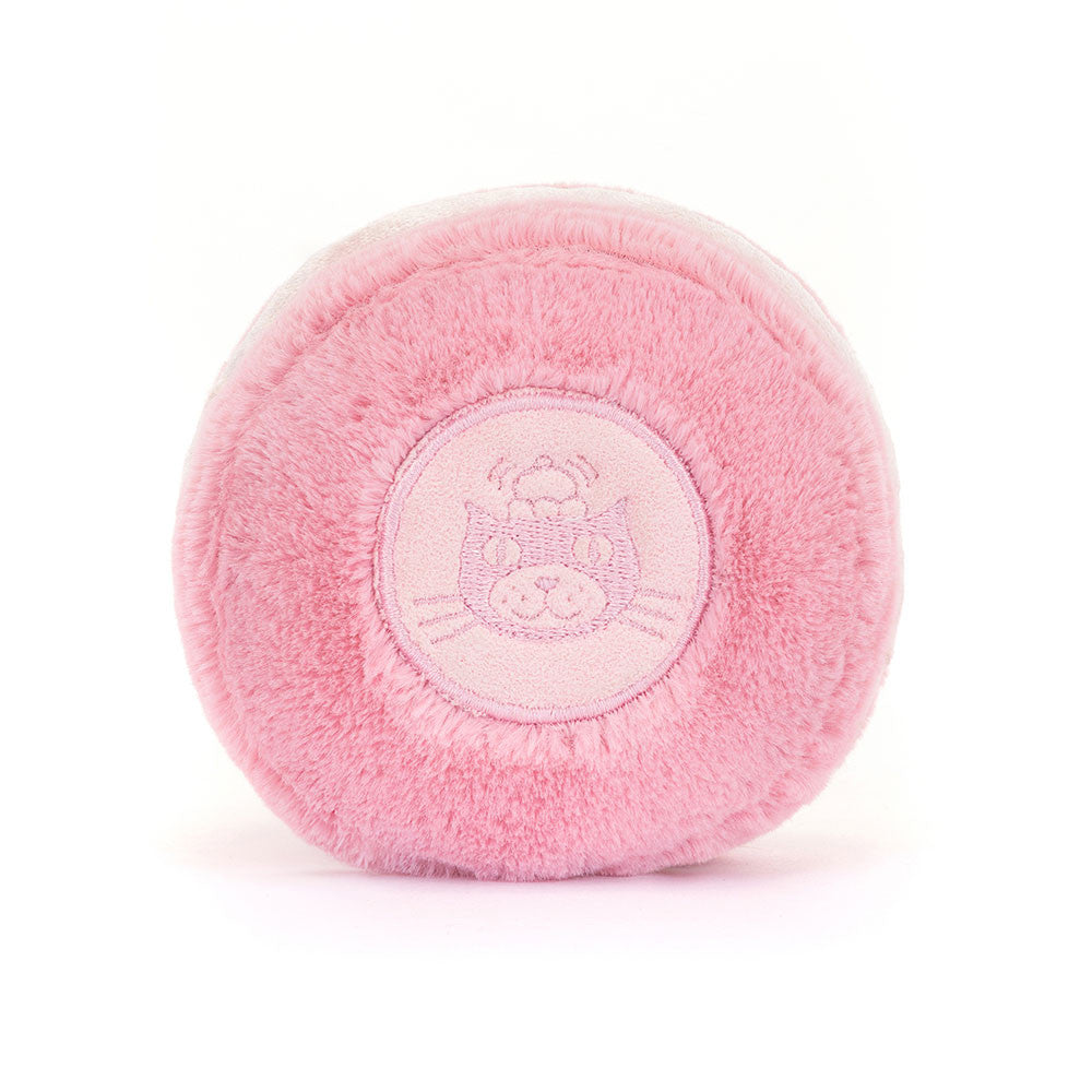Jellycat knuffel Amuseables Mia Macaron framboos 100% polyester