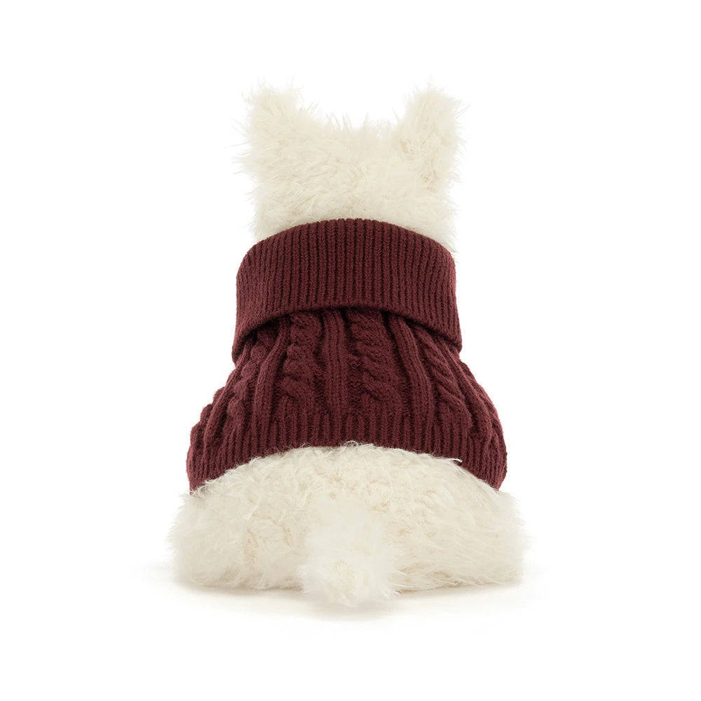 Jellycat knuffel Munro Scottie Dog Winter Jumper