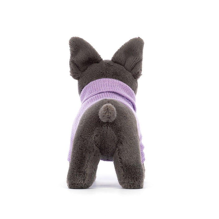 Jellycat knuffel Sweater French Bulldog purple