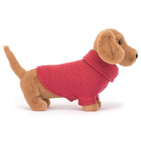 Jellycat knuffel Sweater Sausage Dog