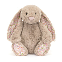 Jellycat knuffel blossom bunny beige petal huge
