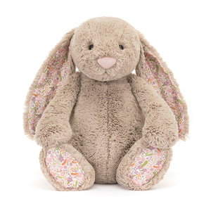 Jellycat knuffel blossom bunny beige petal huge