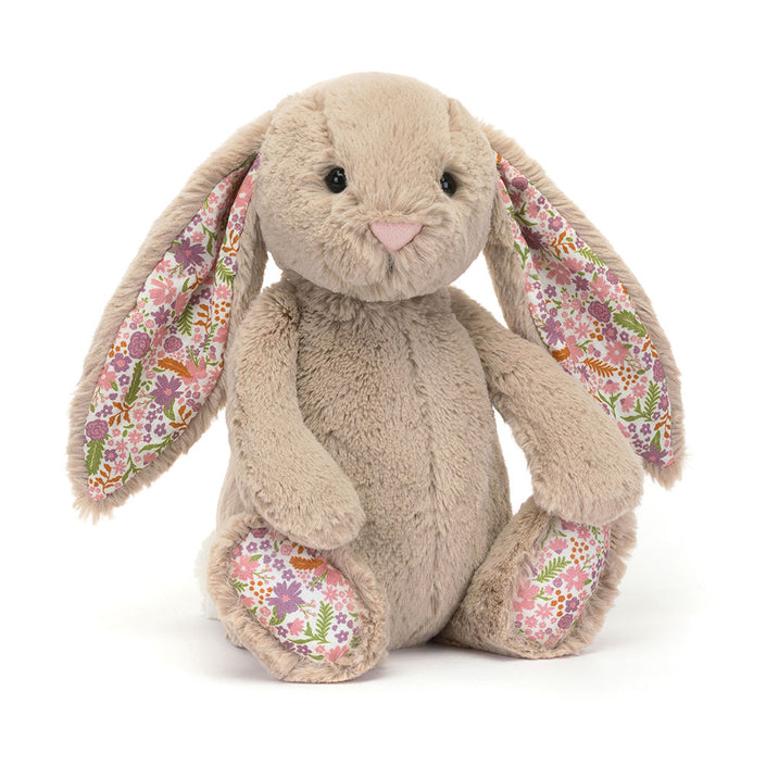 Jellycat knuffel blossom bunny beige petal medium