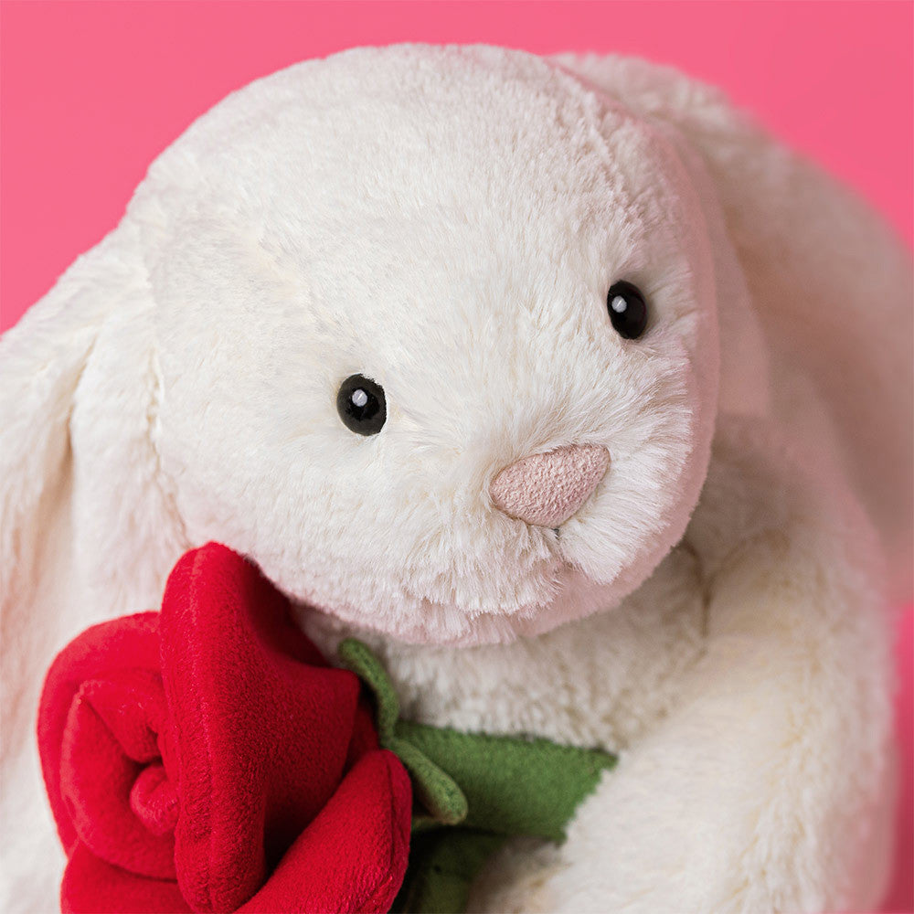 Jellycat knuffel bunny cream with Rose kopen