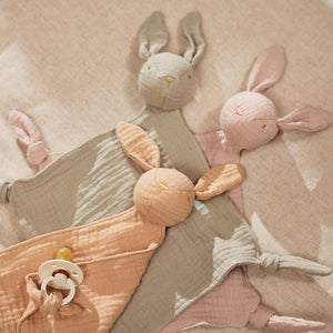 Jollein knuffeldoekje bunny ears olijf groen