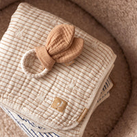 Jollein siliconen bijtring bunny ears moonstone