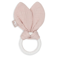Jollein siliconen bijtring bunny ears roze