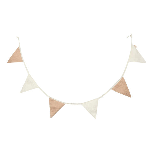 Jollein vlaggenslinger biscuit 200 cm