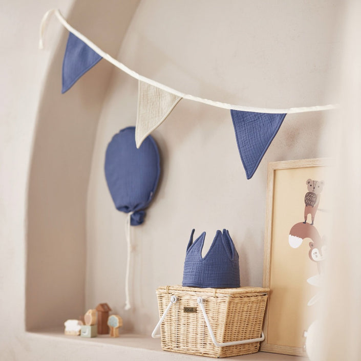 Jollein vlaggenslinger jeans blue 200 cm