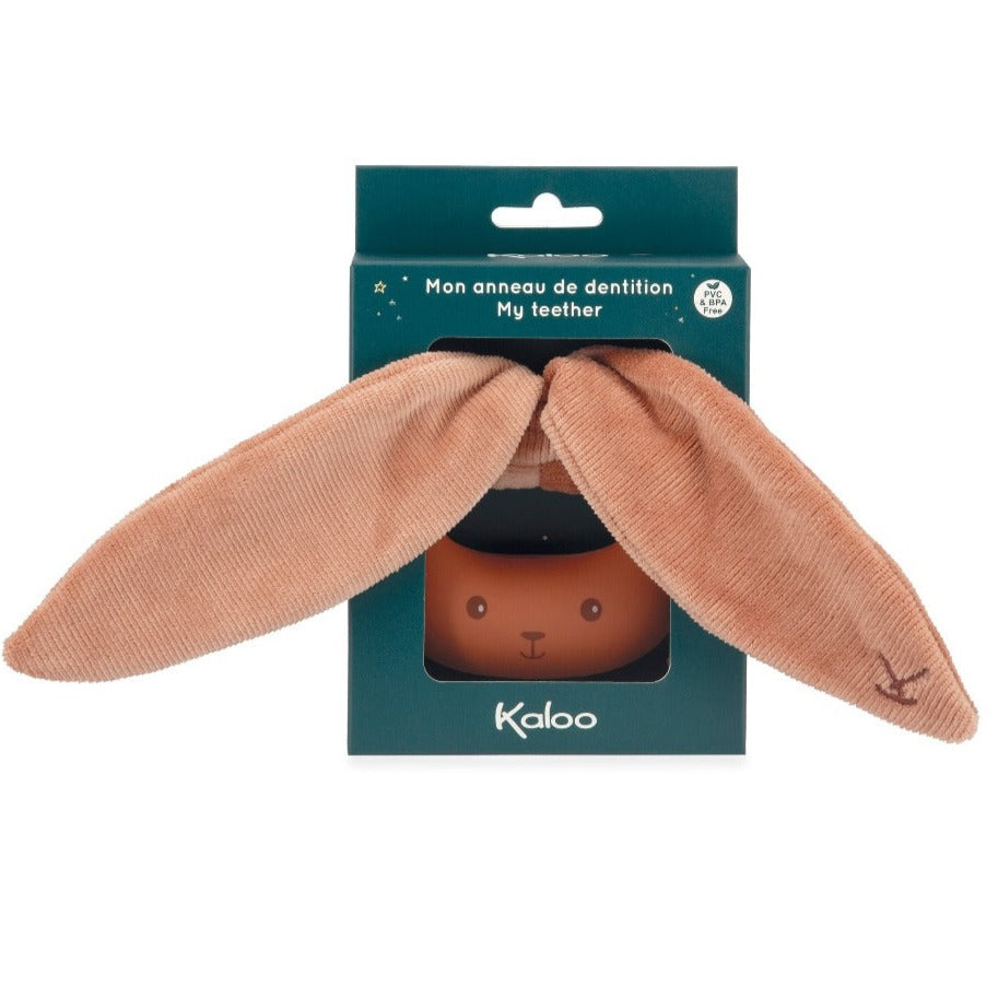 Kaloo bijtring konijn terracotta 0 jr+ kopen