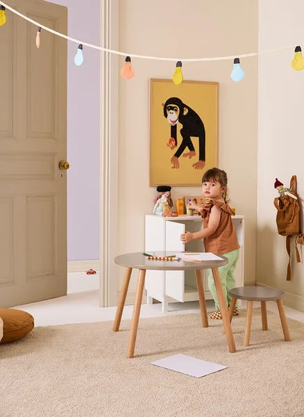 Kids Concept kindertafel + krukjes sand kopen