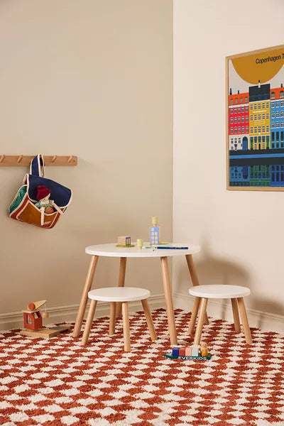 Kids Concept kindertafel + krukken wit kopen