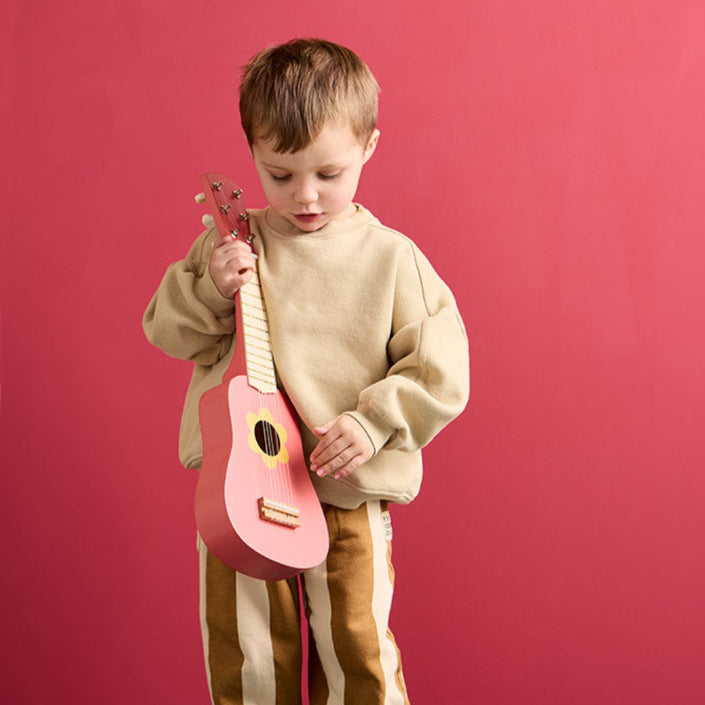 Kids Concept gitaar bloem roze1000951c