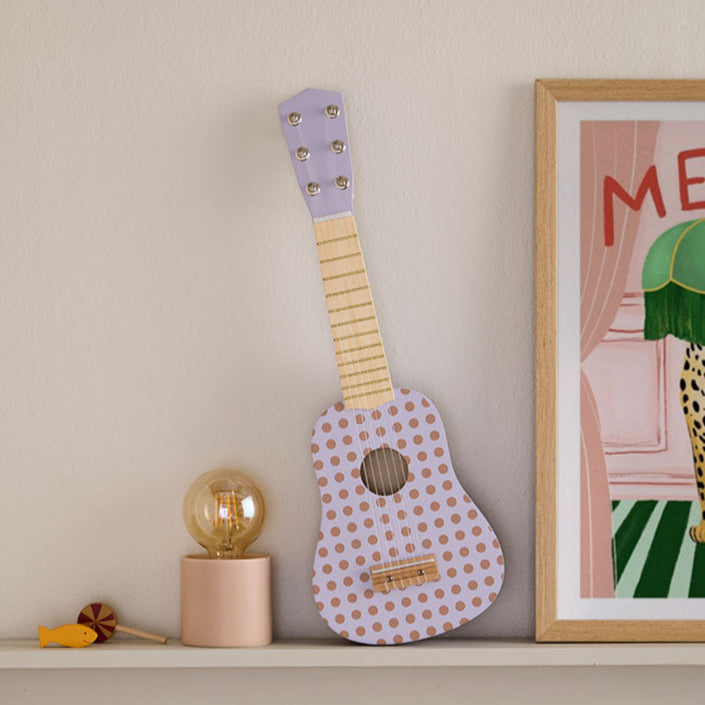 Kids Concept gitaar stippen lila1000952b