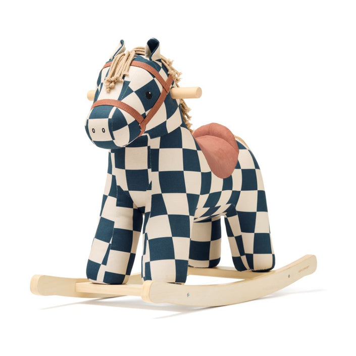 Kids Concept hobbelpaard Miro ruitjes 18 mnd 7340028736813 a