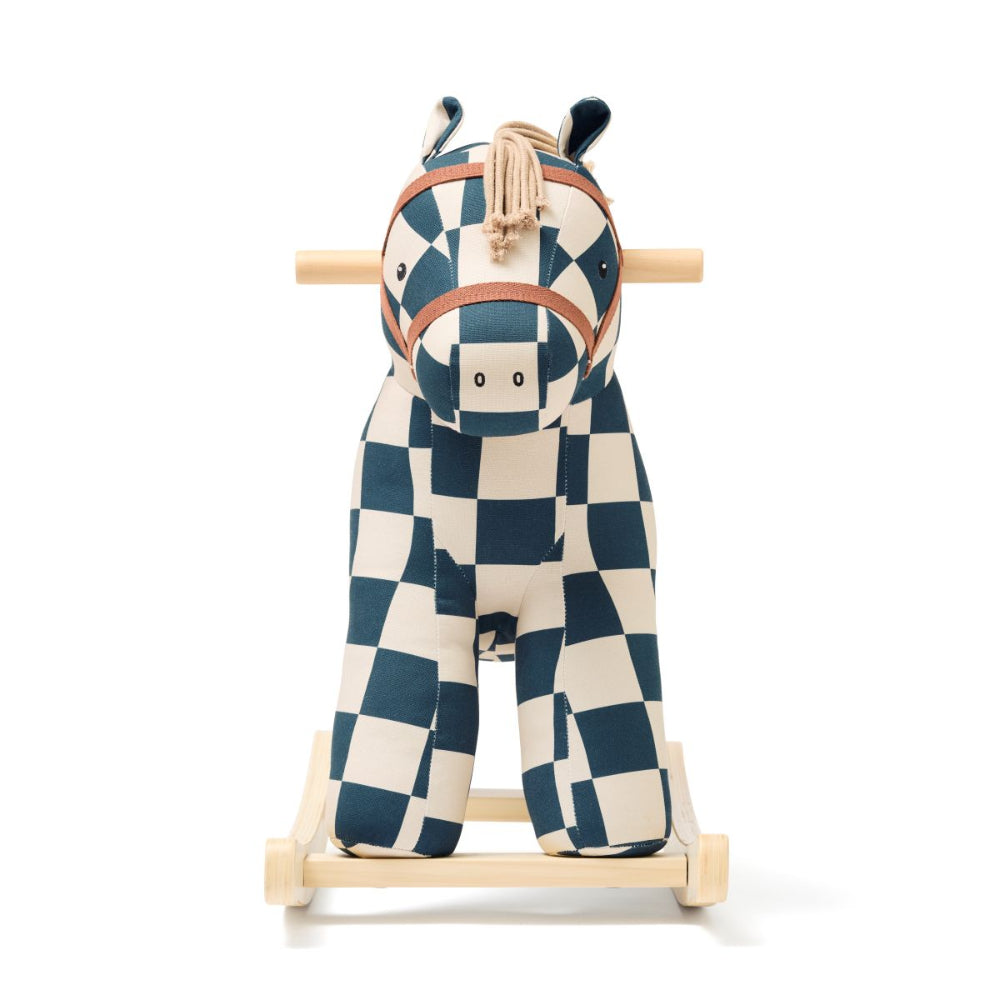 Kids Concept hobbelpaard Miro ruitjes 18 mnd+ 1001056