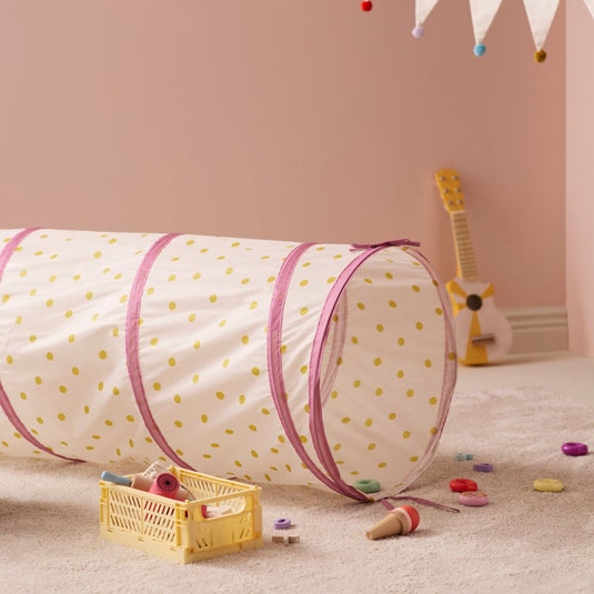 Kids Concept speeltunnel stippen roze 7340028736776 a