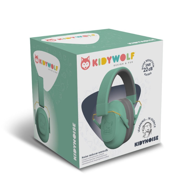 Kidywolf Kidynoise noise cancelling koptelefoon groen KIDYNOISEGR