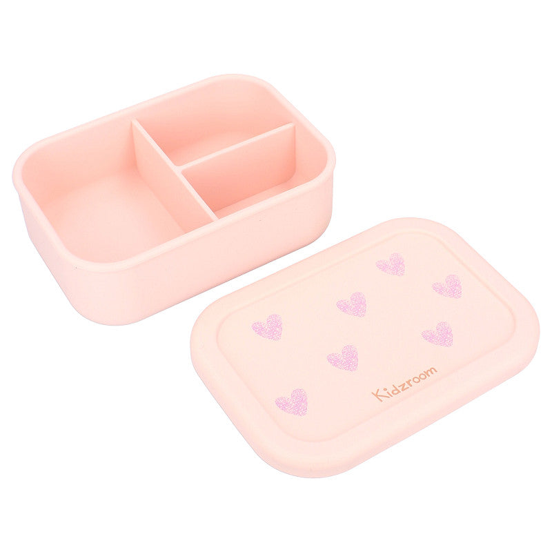 Kidzroom lunchbox pink hearts 8712645323094