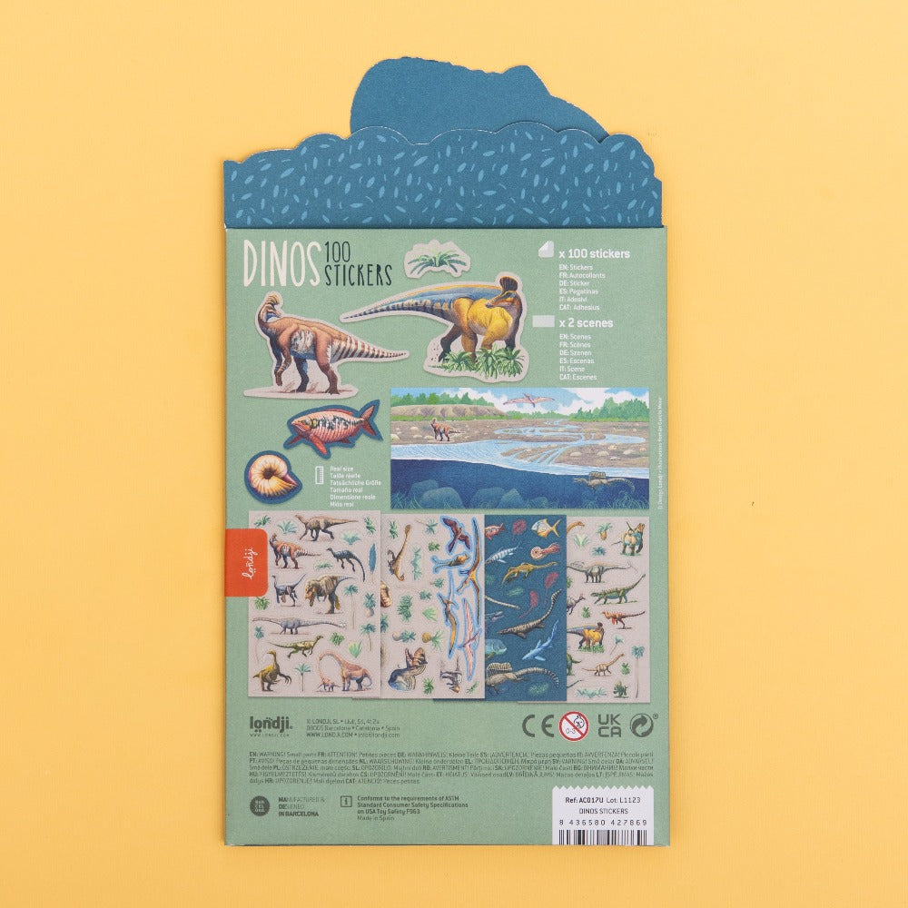 LONDJI herbruikbare stickers dino's 3 jr+ kopen