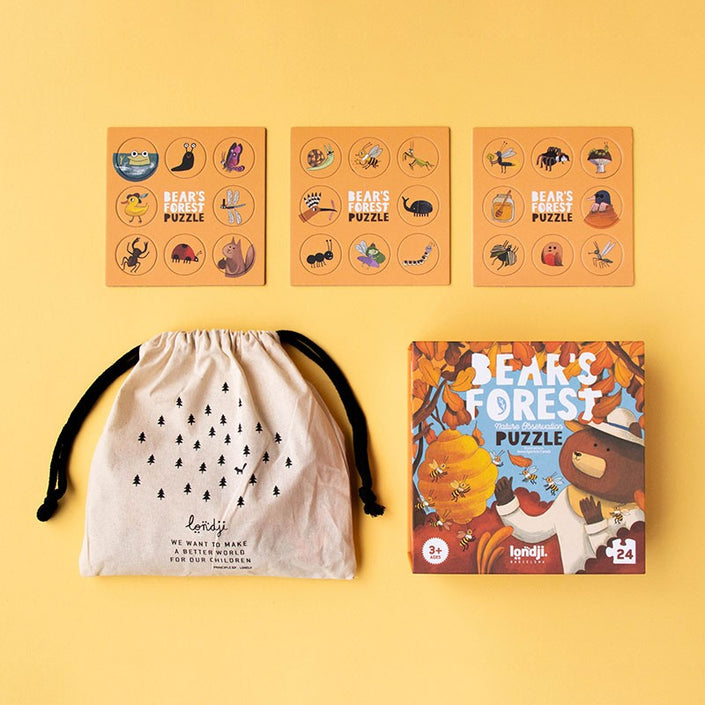 LONDJI puzzel bear's forest 3jr+ / 24 stks