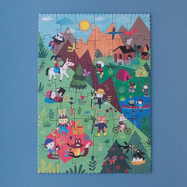 LONDJI puzzel let's go to the mountain 3jr+ / 36 stks recycled karton