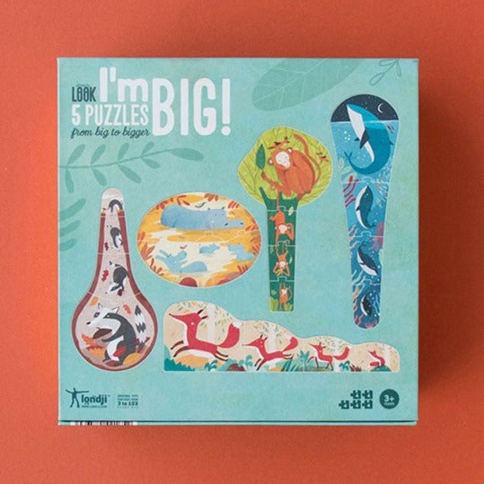 LONDJI puzzel look I'm big 3 jr+ / 5 x 4 stks PZ007U