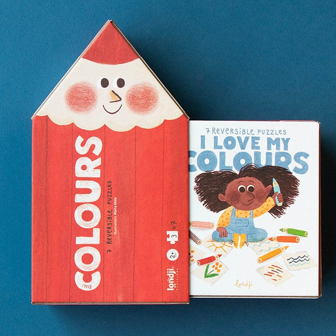 LONDJI puzzel my colour red 7 x 3 stks 2 jr