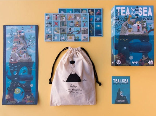 LONDJI puzzel tea by the sea 5jr+ / 100 stks