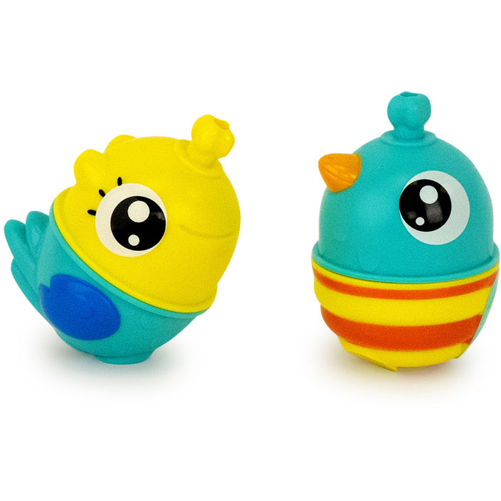 Lalaboom educatieve kralen bij + vogel blauw 6 stks 10 mnd+