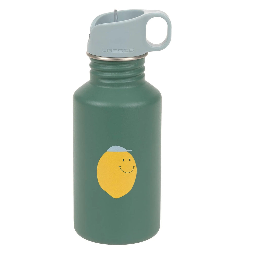 Lassig stainless steel drinkfles happy fruits lemon
