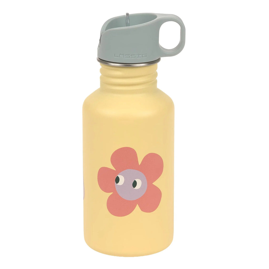 Lassig stainless steel drinkfles happy trails flower