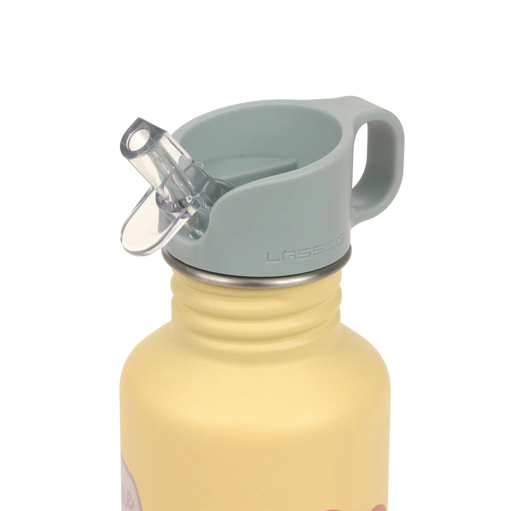 Lassig stainless steel drinkfles happy trails flower 4066239187345