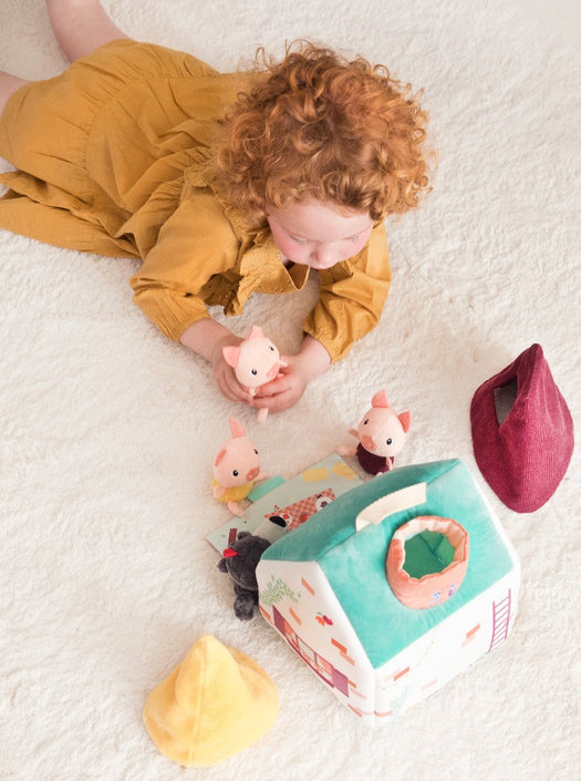 Lilliputiens Huisjes van de wolf + 3 biggetjes 18 mnd+