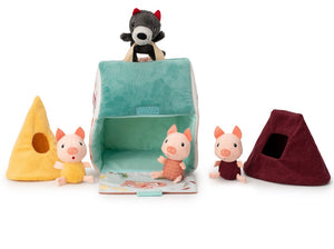 Lilliputiens Huisjes van de wolf + 3 biggetjes 18 mnd+