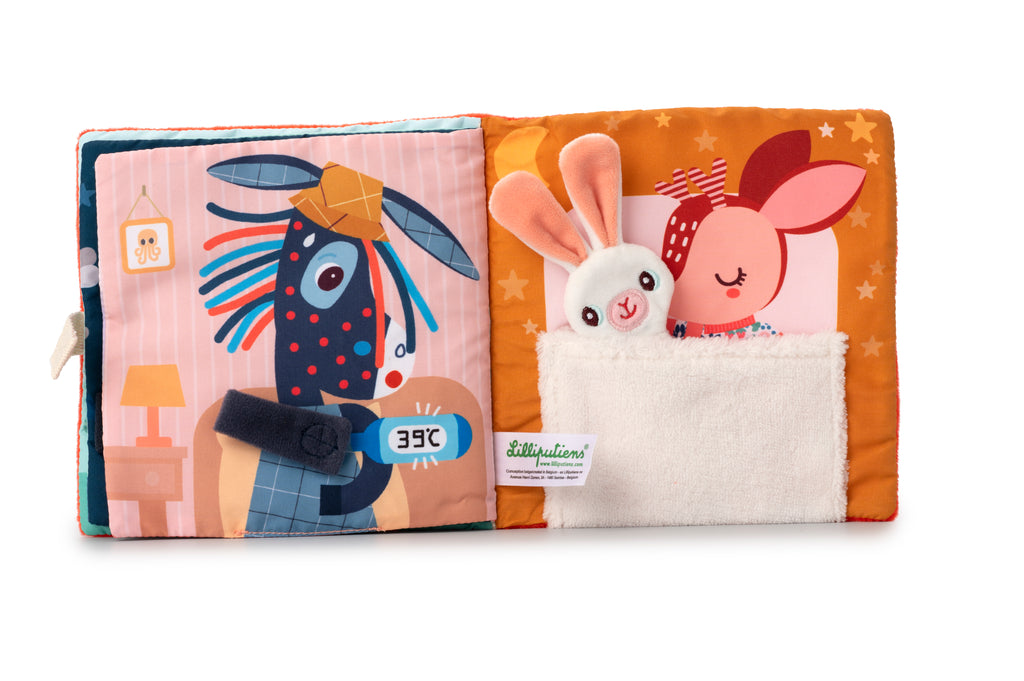 Lilliputiens activiteitenboek Stella en knuffel 1 jr+ 100% katoen