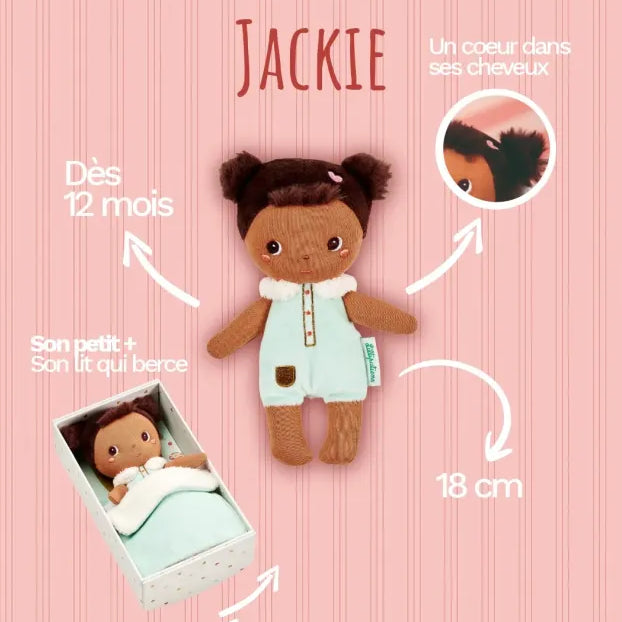 Lilliputiens kleine stoffen pop Jackie 5414834837216 h