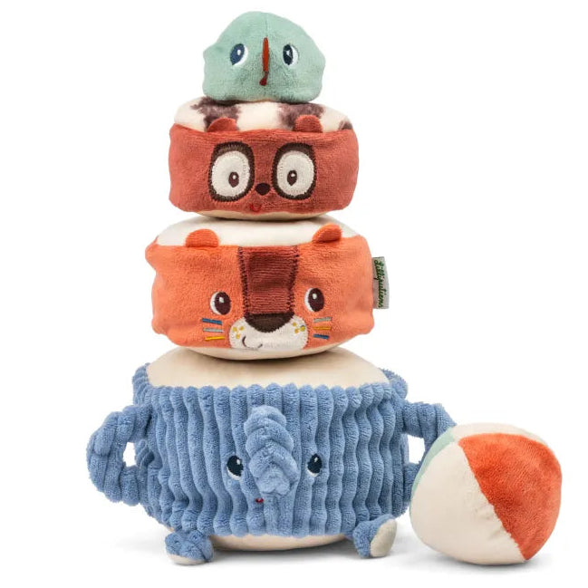 Lilliputiens stapelpiramide  met geluid Jungle 1 jr+