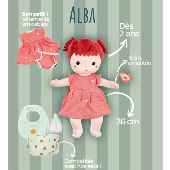 Lilliputiens stoffen pop Alba 2 jr+