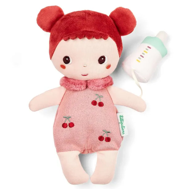 Lilliputiens stoffen pop Mio met poppenmand 1 jr+ 5414834837254